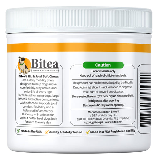 Bitea Hip & Joint Soft Chews for Dogs